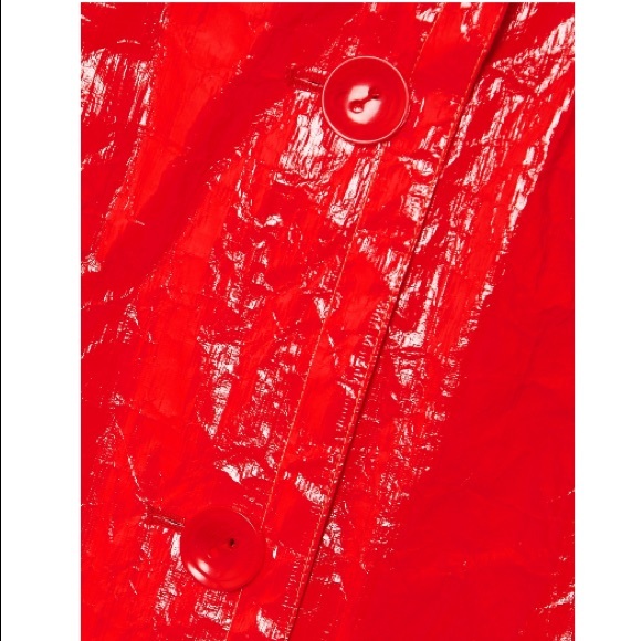 STAND STUDIO Lexie Red faux patent-leather coat - Picture 6 of 9